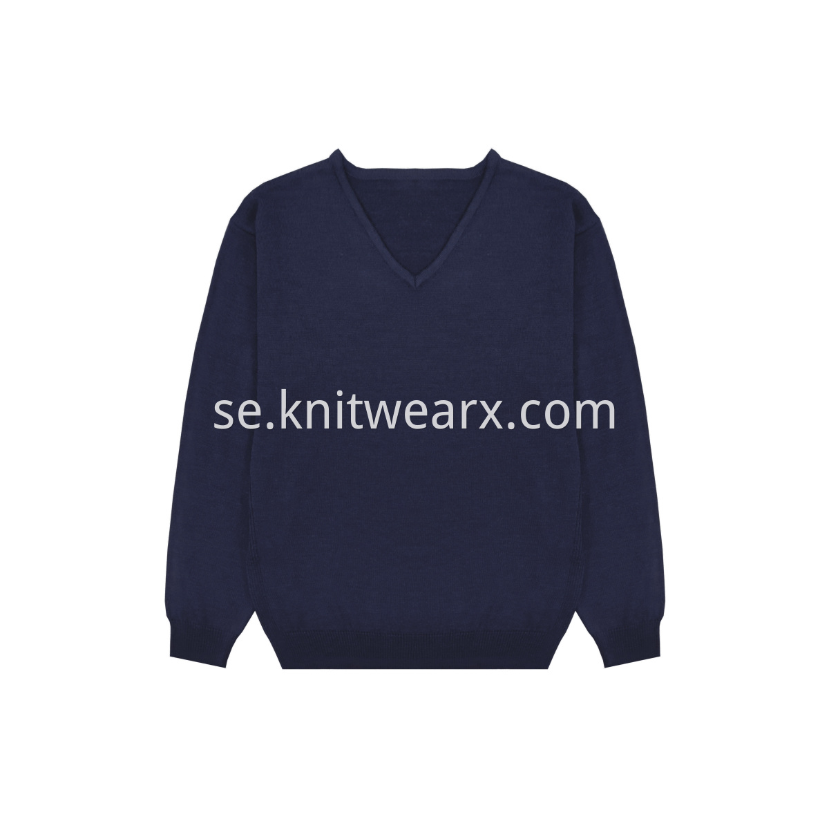 Men's Knitted Sweater Classic V-neck Pullover